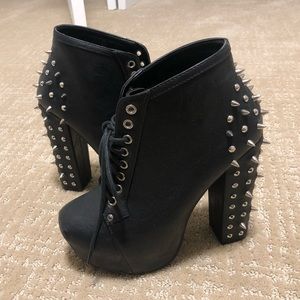 Spiked Platform Booties